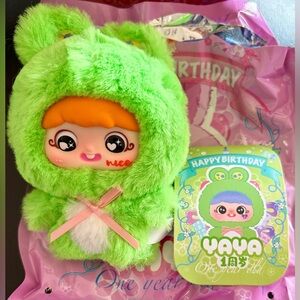 YAYA One Year Old Plush Confirmed Green Bunny